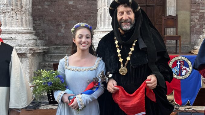 Calendimaggio di Assisi, Madonna Primavera è Monna Chiara Fabbri