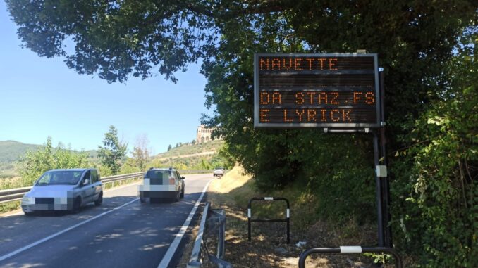 Anche ieri, oggi e per tutta la settimana, attivo servizio navette