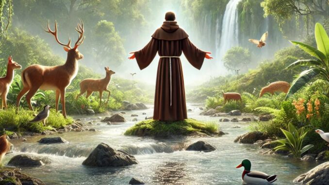 Progetto grafico ispirato al Cantico delle Creature ad Assisi