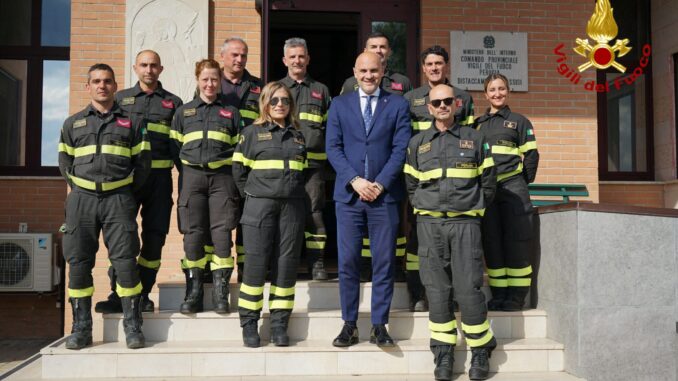 Prisco visita il Distaccamento dei Vigili del Fuoco Assisi