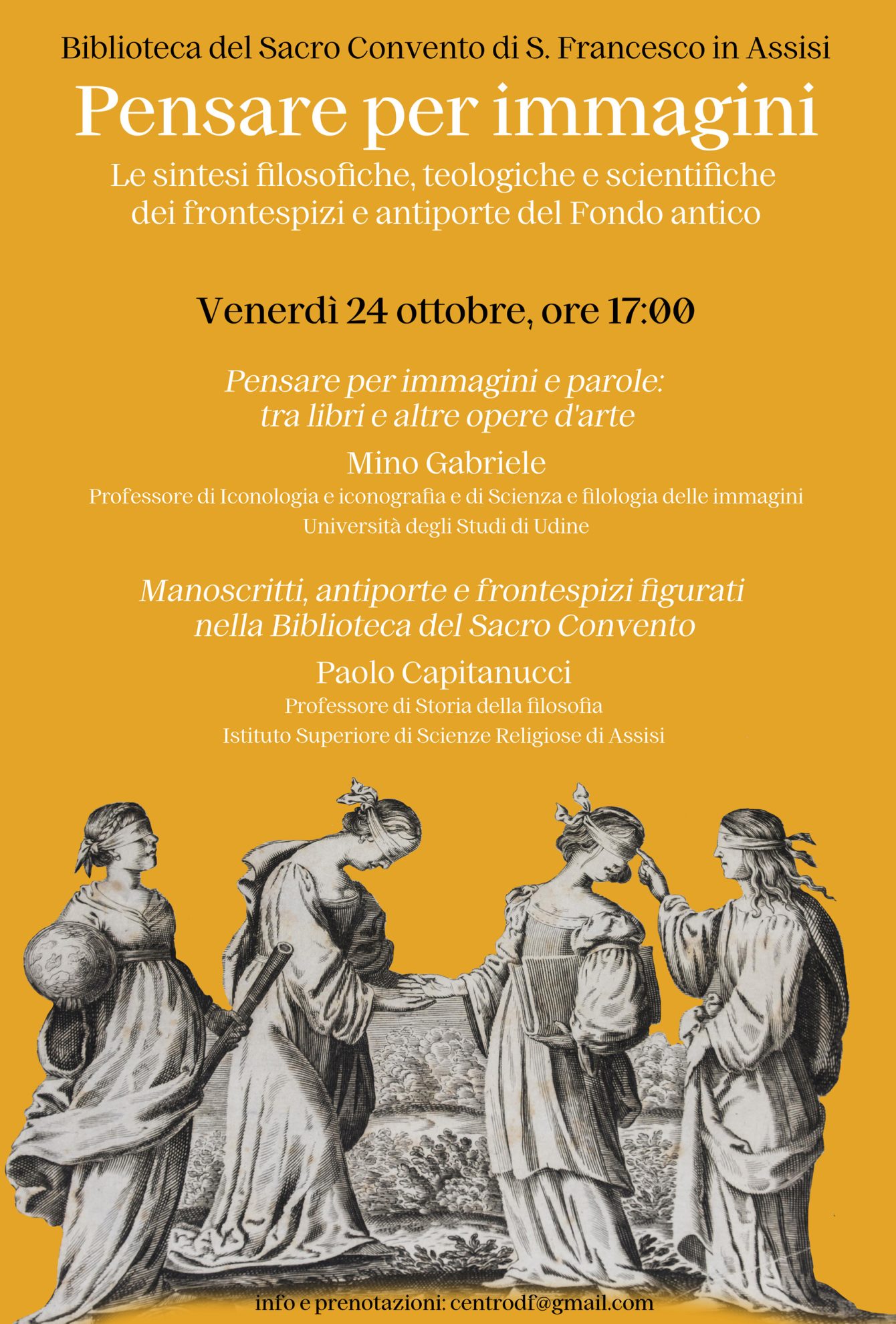 Mino Gabriele inaugura il ciclo di incontri del Sacro Convento