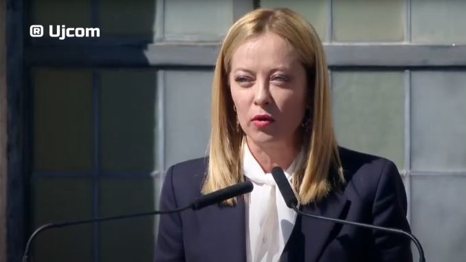 La premier sottolinea pace, cultura e dialogo tra i popoli La premier sottolinea pace, cultura e dialogo tra i popoli
