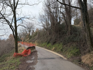 Nuovo cantiere per riparare la frana e il versante ad Assisi