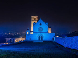 Autismo la Basilica di San Francesco ad Assisi brilla di blu