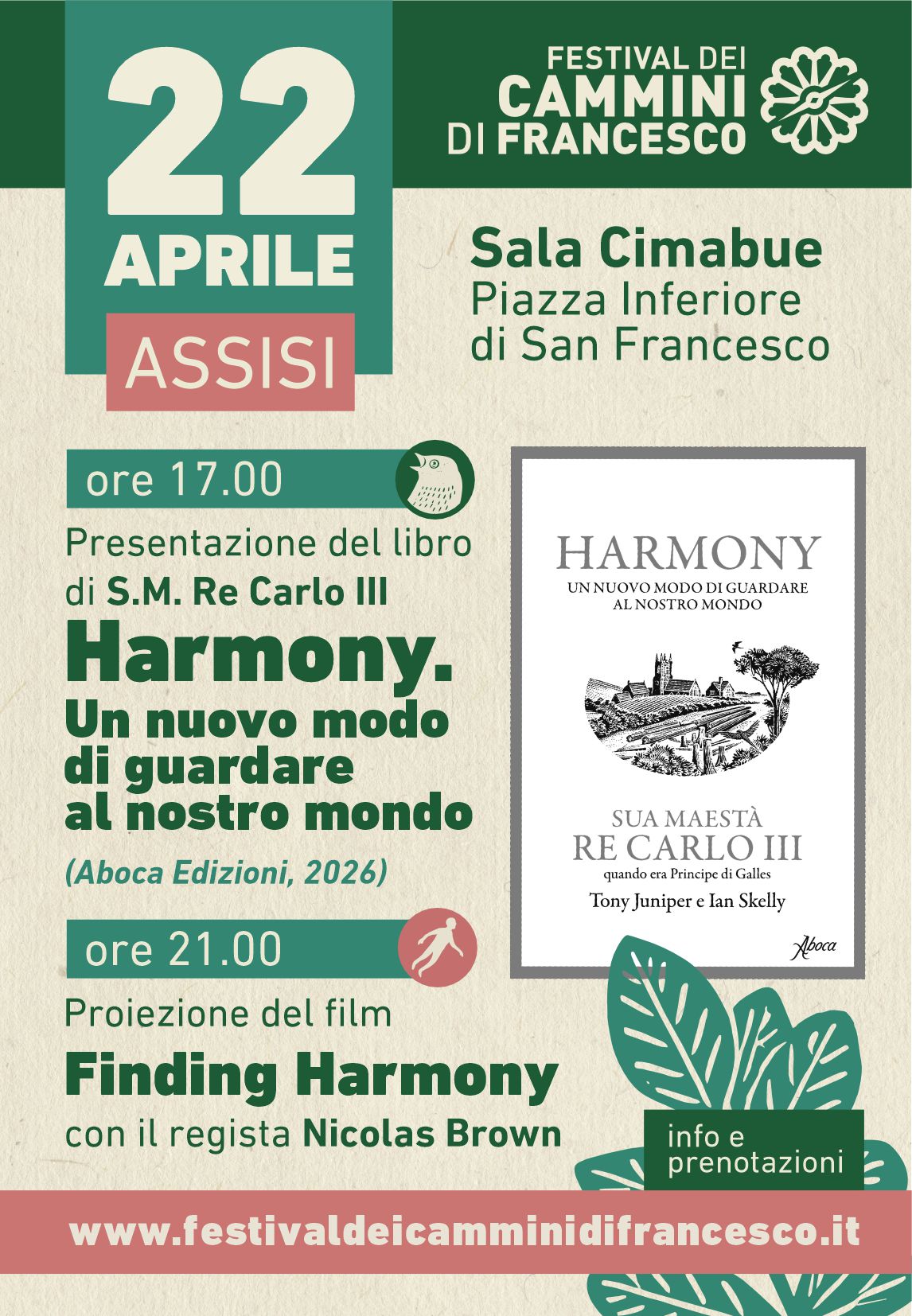  Assisi, il libro di Re Carlo III per l'Earth Day