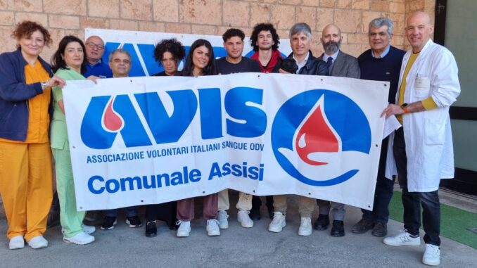 Donazione, Assisi ricorda Davide Piampiano con Avis comunale