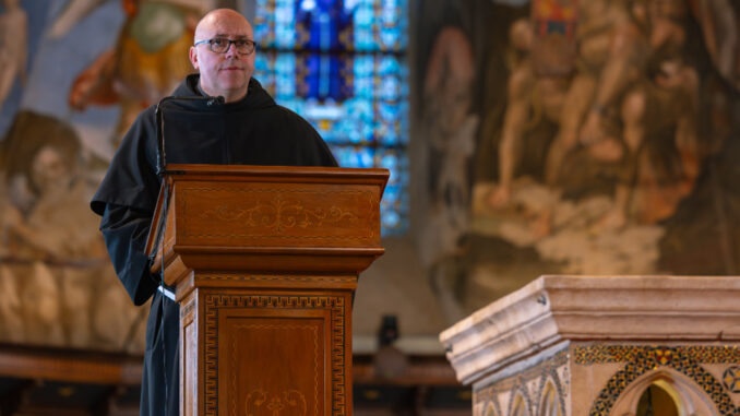 San Francesco e il ringraziamento del Sacro Convento ad Assisi