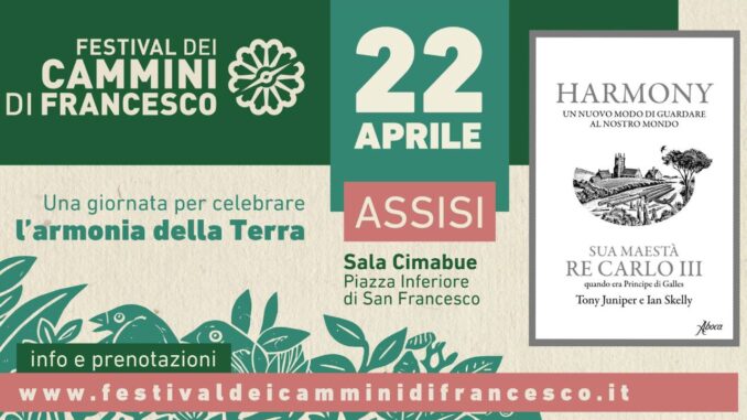  Assisi, il libro di Re Carlo III per l'Earth Day