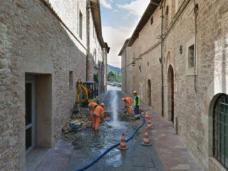 Infrastrutture idriche, viabilità modificata ad Assisi per intervento urgente