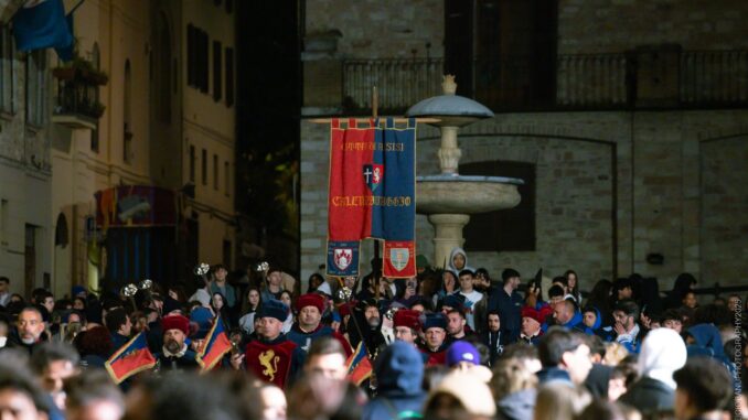 Calendimaggio Assisi 2026 apre la sfida tra le due fazioni